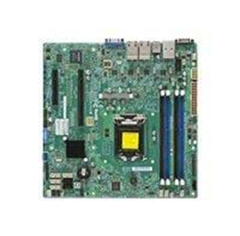 Mainboard - Supermicro X10SLM+-LN4F Mainboard - Intel C224 - Intel LGA1150 socket - DDR3 RAM - Micro-ATX - MBD-X10SLM+-LN4F-O