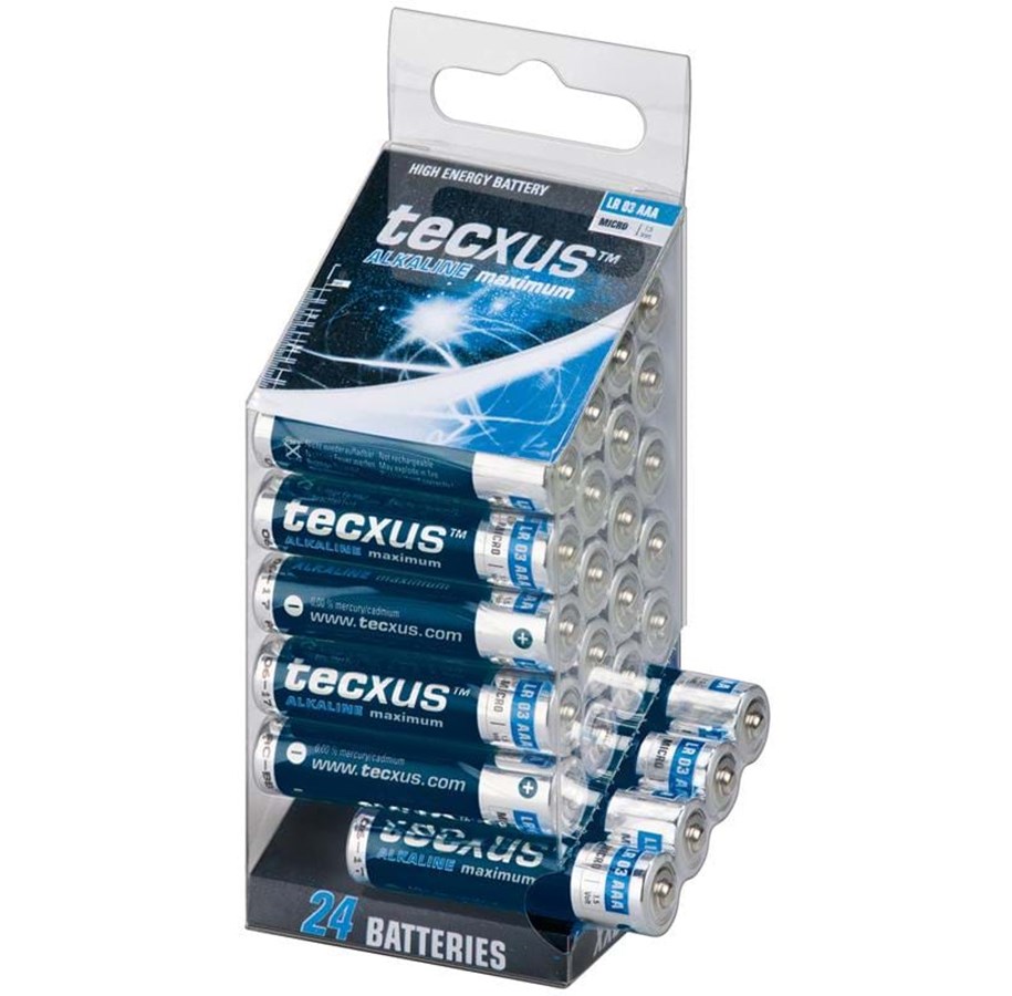 Batterien und Akkus - tecxus Batterie alkaline Mikro AAA- 24pcs - 4250145238172