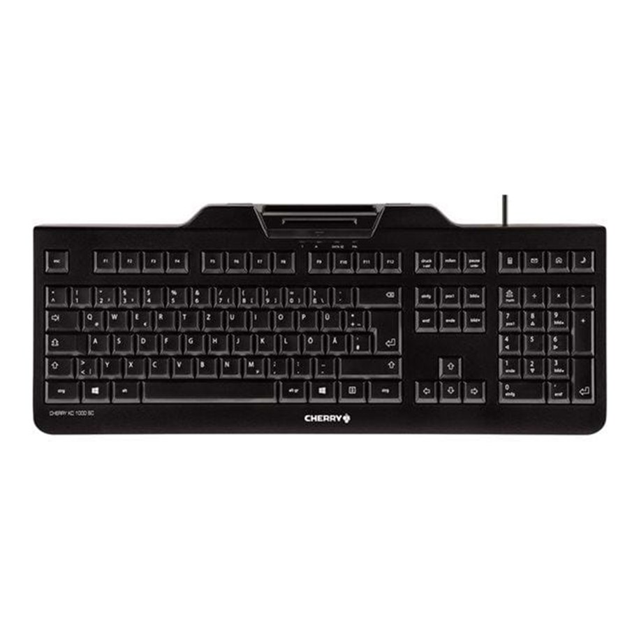 Tastaturen - Cherry KC 1000 SC - Tastatur - Schwarz - JK-A0100DE-2