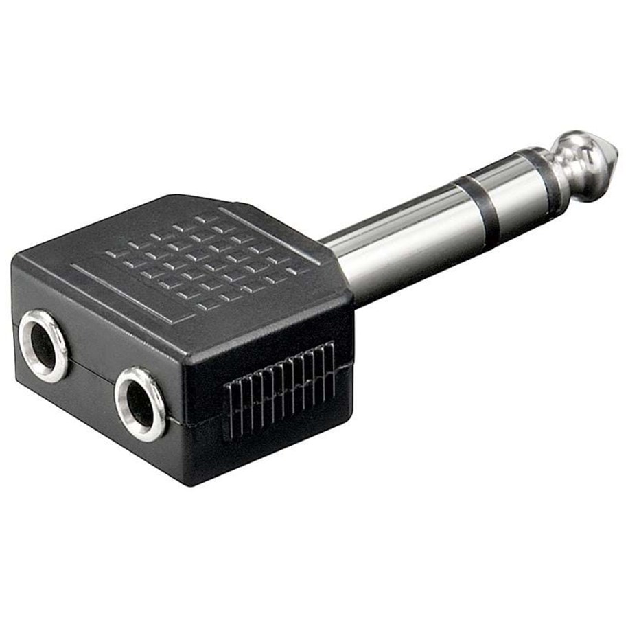 Audio Kabel - Pro Audio adapter 2xMiniJack F - Jack M - 4040849111037