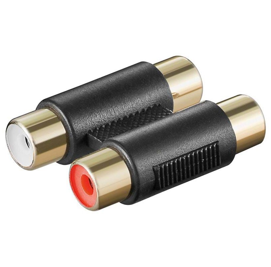 Audio Kabel - Pro Audio adapter RCA Coupling F x2 - 4040849124198