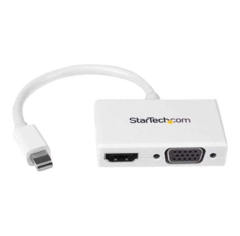 Display Kabel - StarTech.com Travel A/V adapter: 2-in-1 Mini DisplayPort to HDMI or VGA converter video transformer - MDP2HDVGAW