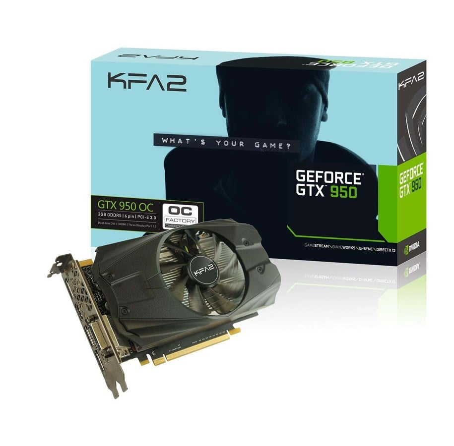 Grafikkarte - KFA2 GeForce GTX 950 - 2GB GDDR5 RAM - Grafikkarte - 95NPH8DHG5OC
