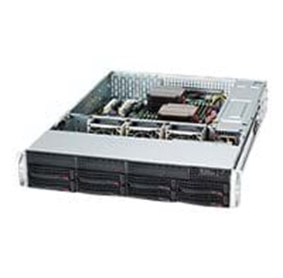 Gehäuse - Supermicro SC825 TQC-600LPB - Gehäuse - Server (Rack) - Schwarz - CSE-825TQC-600LPB