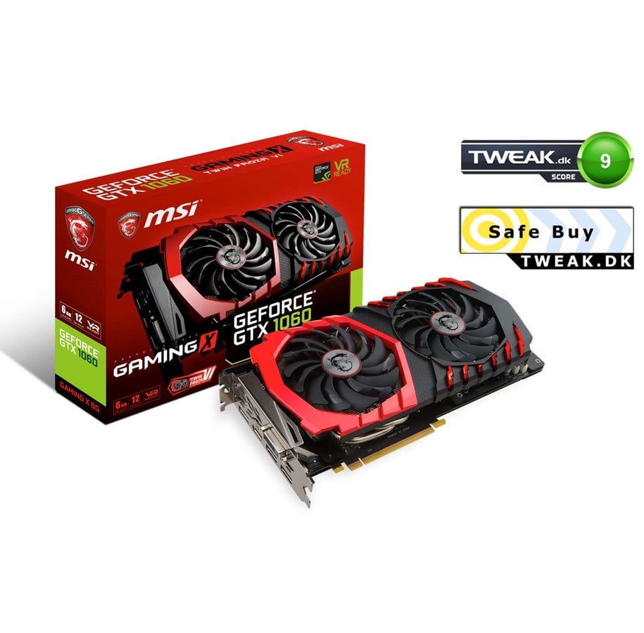 Grafikkarte - MSI GeForce GTX 1060 GAMING X - 6GB GDDR5 RAM - Grafikkarte - GTX 1060 GAMING X 6G