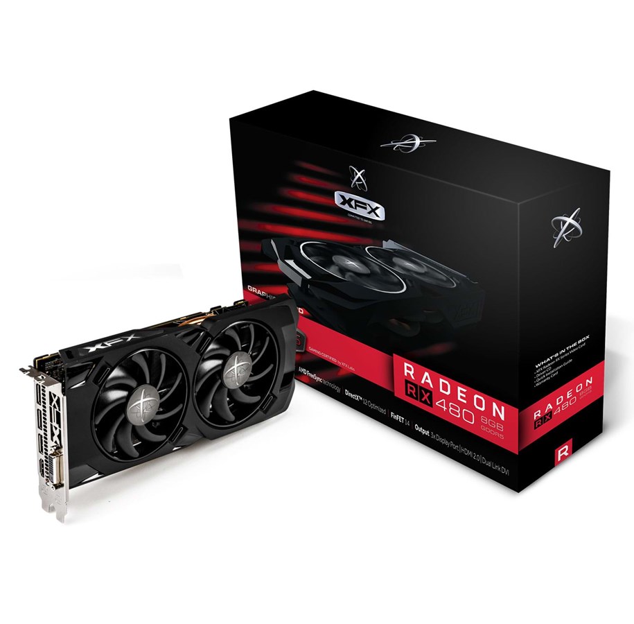 Grafikkarte - XFX Radeon RX 480 RS - 8GB GDDR5 RAM - Grafikkarte - RX-480P8LFB6