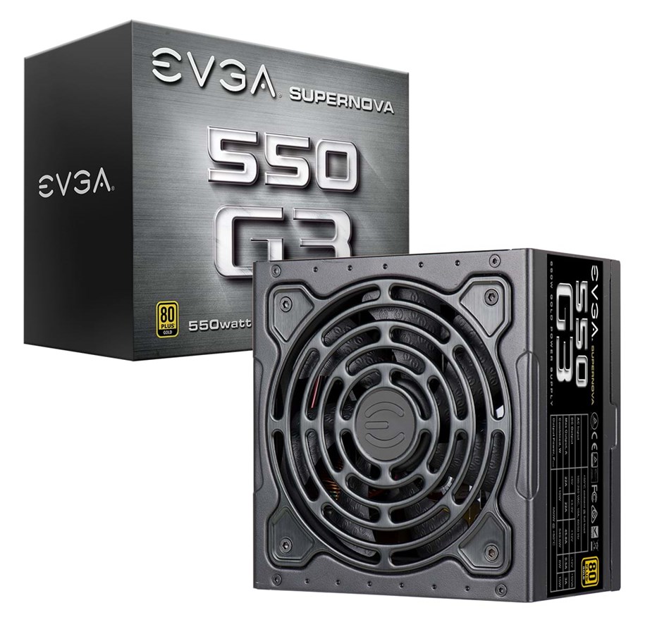 Netzteile - EVGA SuperNOVA 550 G3 Netzteile - 550 Watt - 130 mm - ATX - 80 Plus Gold zertifiziert - 220-G3-0550-Y2