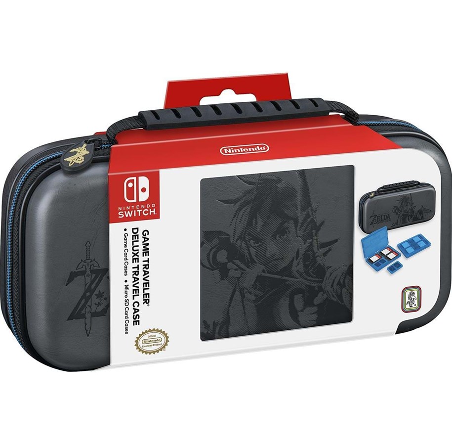 Gaming Zubehör - Nintendo Switch Deluxe Travel Case Zelda Grey - Miscellaneous Bag - Nintendo Switch - 663293109197