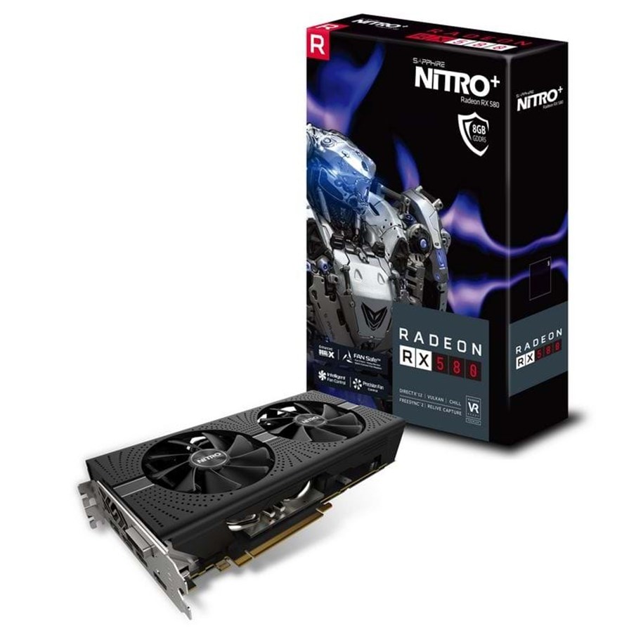 Grafikkarte - Sapphire Radeon RX 580 NITRO+ - 8GB GDDR5 RAM - Grafikkarte - 11265-01-20G
