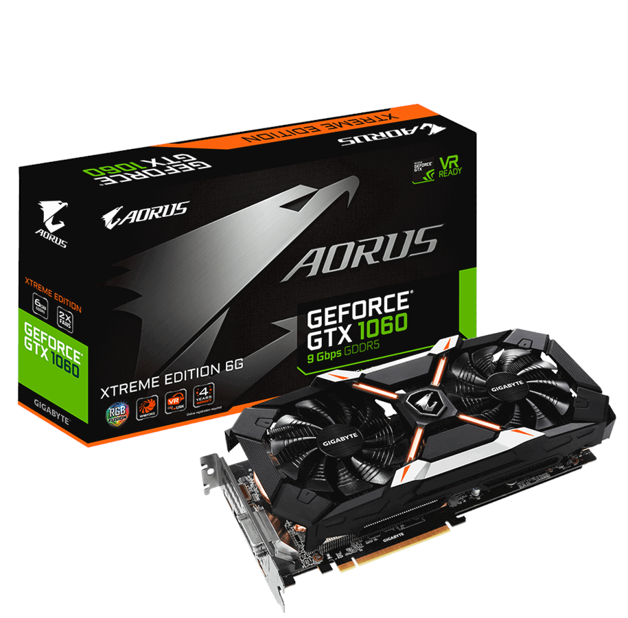 Grafikkarte - GIGABYTE GeForce GTX 1060 AORUS Xtreme - 6GB GDDR5 RAM - Grafikkarte - GV-N1060AORUS X-6GD