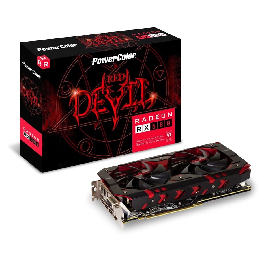 Grafikkarte - PowerColor Radeon RX 580 Red Devil - 8GB GDDR5 RAM - Grafikkarte - AXRX 580 8GBD5-3DH/OC
