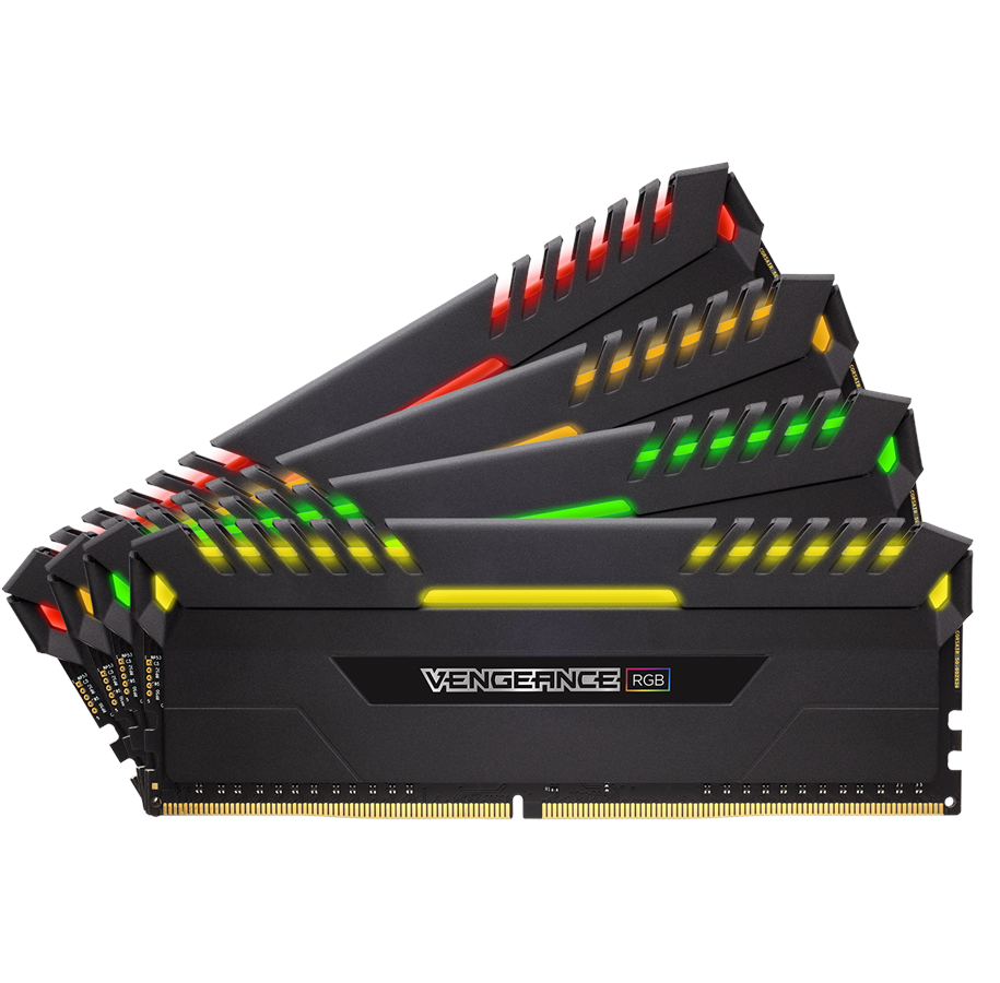 RAM - Corsair Vengeance RGB DDR4-3466 C16 BK QC - 32GB - CMR32GX4M4C3466C16