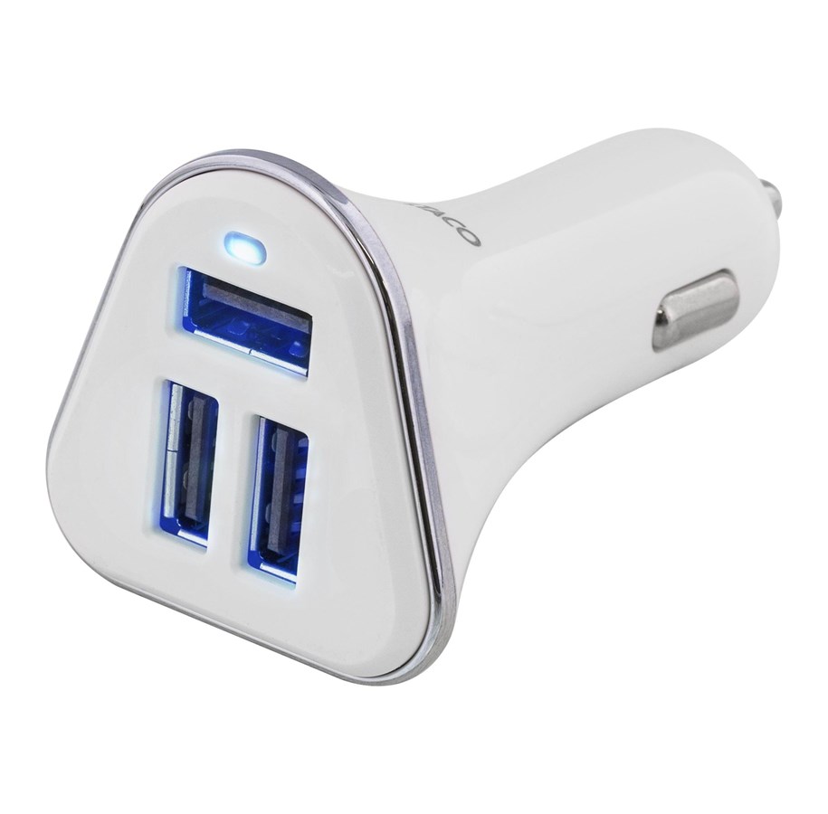 Handys - Adapter und Ladegeräte - Deltaco Car charger 5.2 A 3x USB-A - USB-CAR102