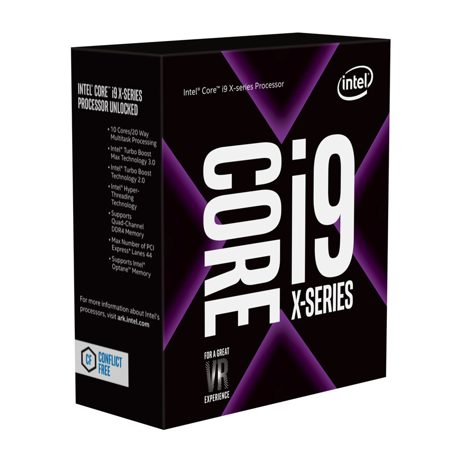 CPU - Intel Core i9-7900X Skylake-X CPU - 10 Kerne - 3.3 GHz - Intel LGA2066 - Intel Boxed (mit Kühler) - BX80673I97900X
