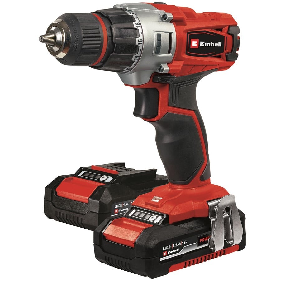 Schraub/Bohrmaschinen - Einhell Cordless Drill TE-CD 18/2 Li Kit (2x1.5 Ah) - 4513830