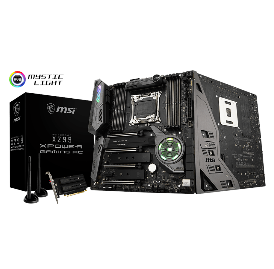 Mainboard - MSI X299 XPOWER GAMING AC Mainboard - Intel X299 - Intel LGA2066 - DDR4 RAM - Extended ATX - X299 XPOWER GAMING AC
