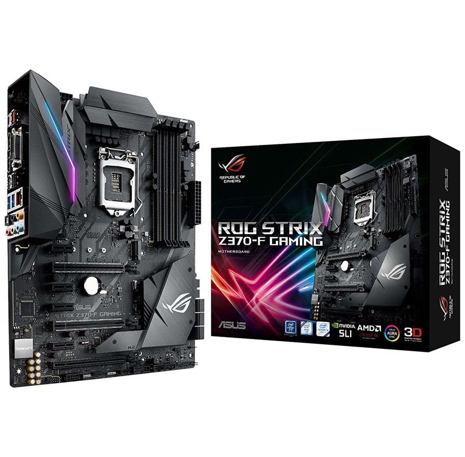 Mainboard - ASUS ROG STRIX Z370-F GAMING Mainboard - Intel Z370 - Intel LGA1151 socket - DDR4 RAM - ATX - 90MB0V50-M0EAY0