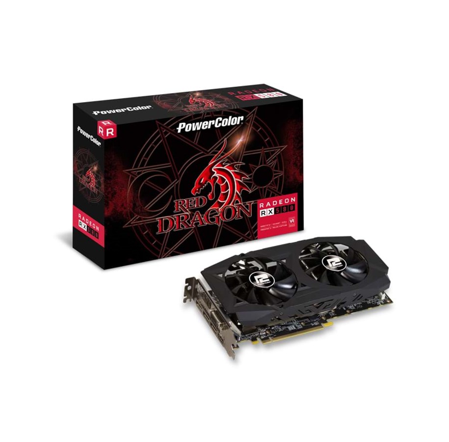 Grafikkarte - PowerColor Radeon RX 580 Red Dragon - 8GB GDDR5 RAM - Grafikkarte - AXRX 580 8GBD5-3DHDV2/OC