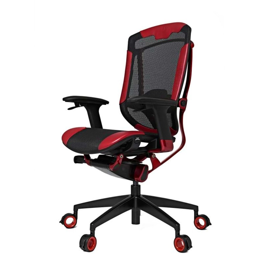 Gaming Stühle - Vertagear Triigger 350 Gaming Series Gaming Stuhl - Schwarz / Rot - Leder - Bis zu 200 kg - VG-TL350SE_RD
