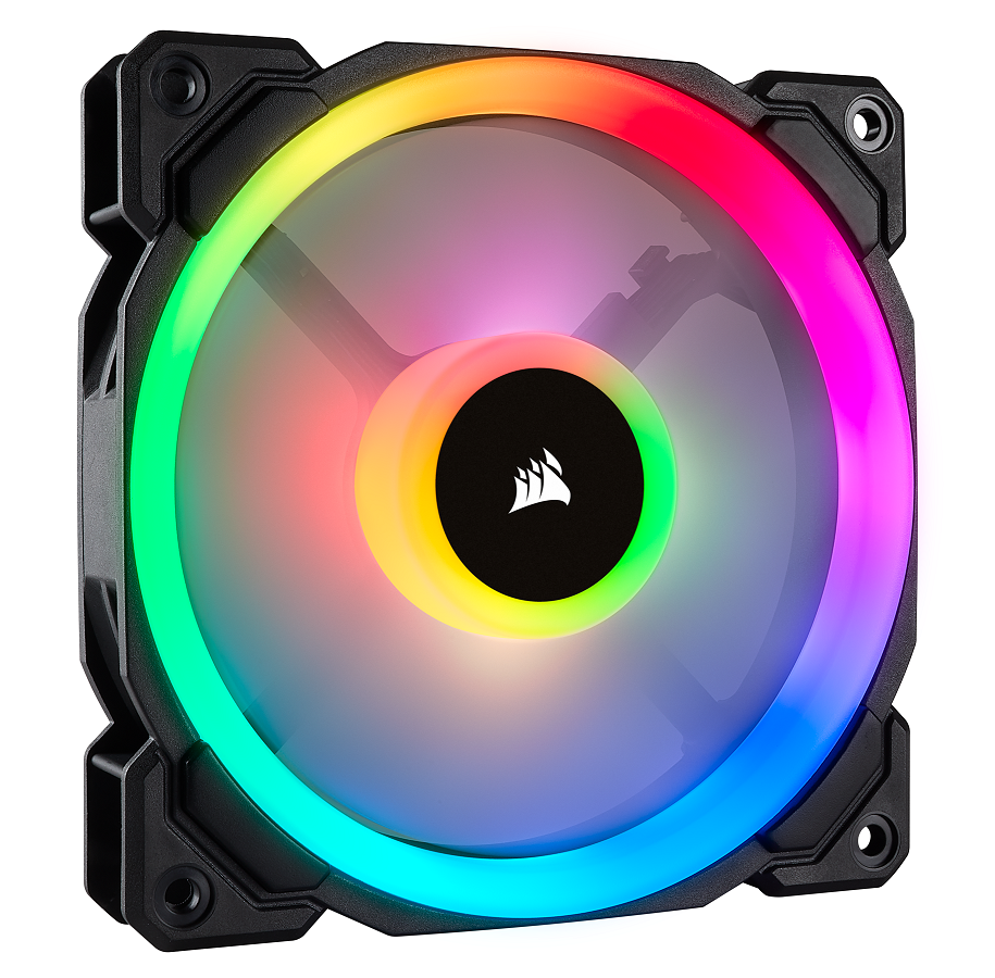 Gehäuselüfter - Corsair LL140 RGB Dual Light - Gehäuselüfter - 140mm - Schwarz mit RGB LED - 25 dBA - CO-9050073-WW