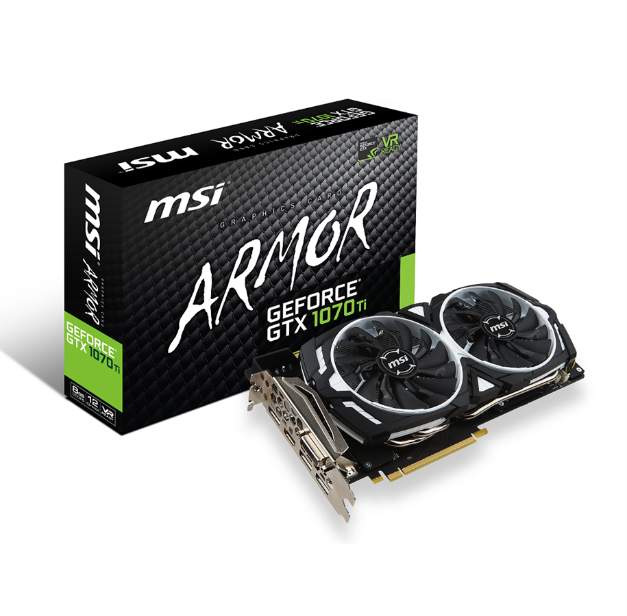 Grafikkarte - MSI GeForce GTX 1070 Ti ARMOR - 8GB GDDR5 RAM - Grafikkarte - GTX 1070 TI ARMOR 8G