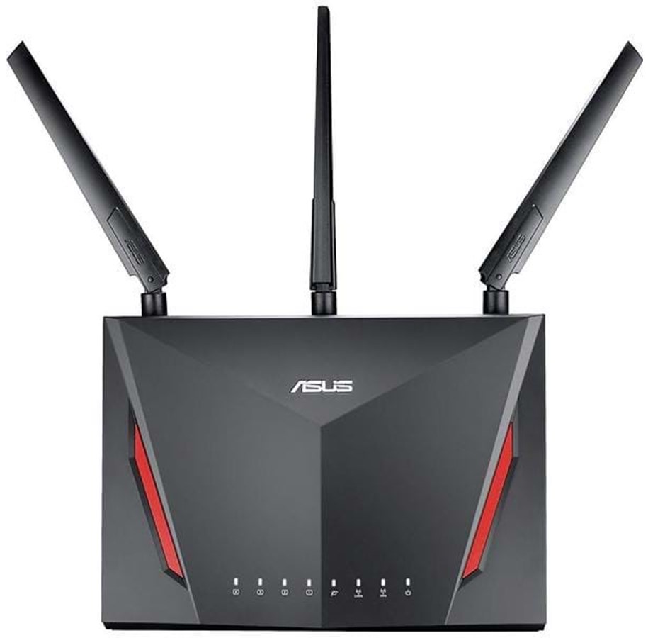 Wlan Router - ASUS RT-AC86U AC2900 Dual Band WiFi Gaming Router - Wireless router Wi-Fi 5 - 90IG0401-BU9000