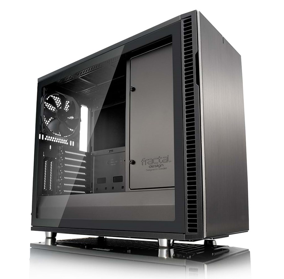 Gehäuse - Fractal Design Define R6 TG - Gunmetal - Gehäuse - Miditower - Schwarz - FD-CA-DEF-R6-GY-TG