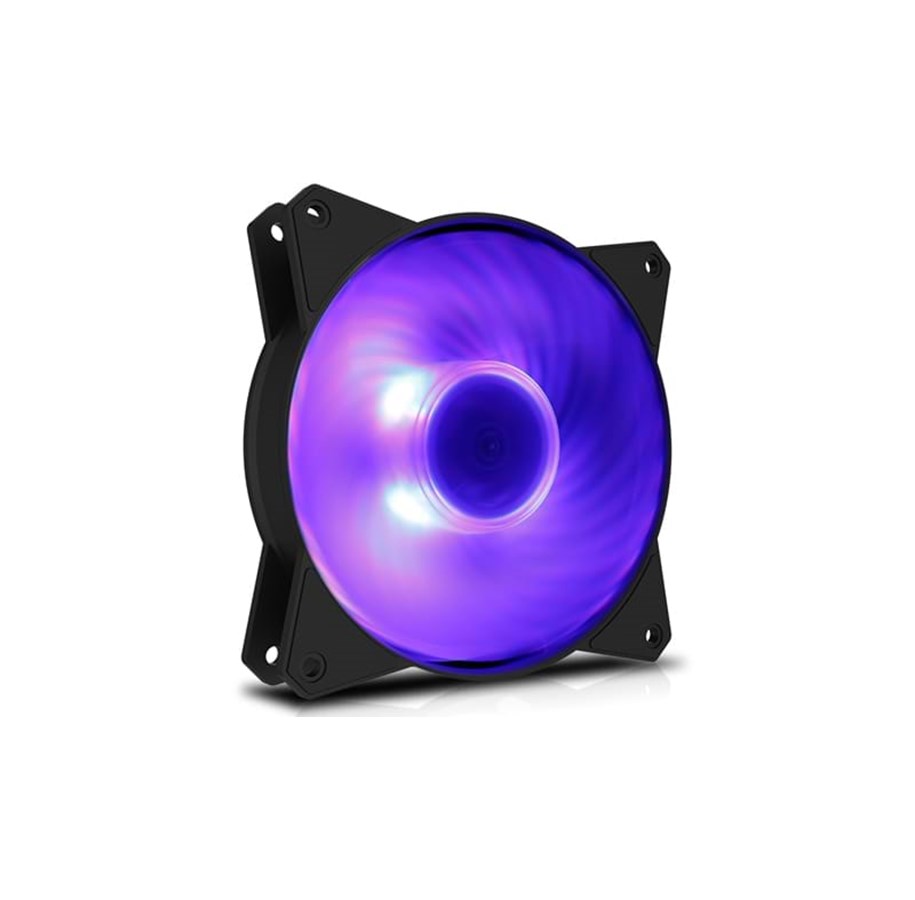 Gehäuselüfter - Cooler Master MasterFan MF120R RGB - Gehäuselüfter - 120mm - Schwarz mit RGB LED - 31 dBA - R4-C1DS-20PC-R1