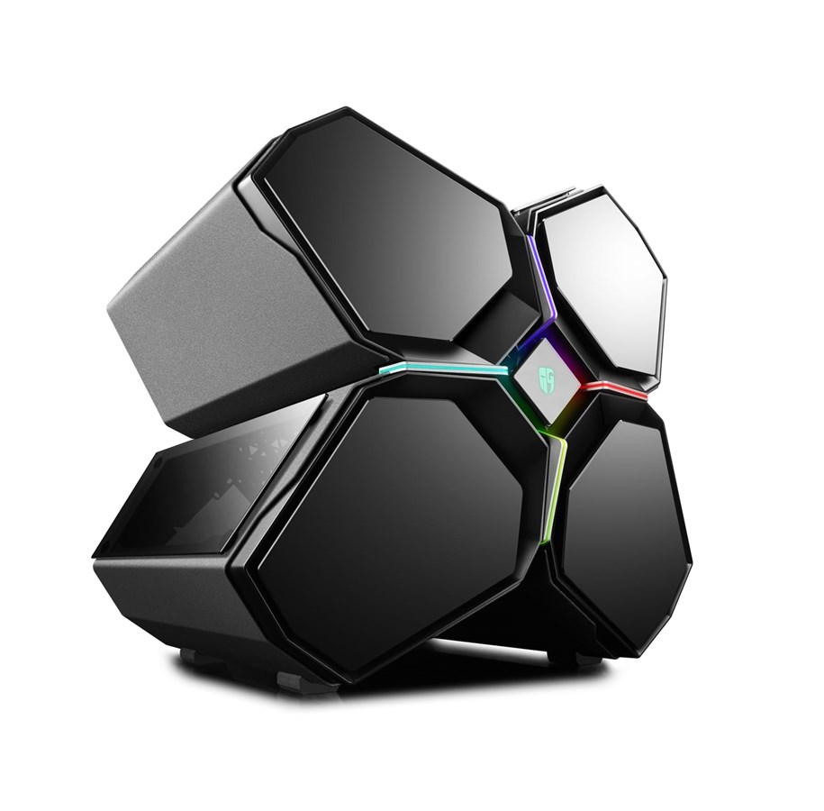 Gehäuse - DeepCool QUADSTELLAR - Gehäuse - Miditower - Schwarz - DP-EATX-QUADSTLR