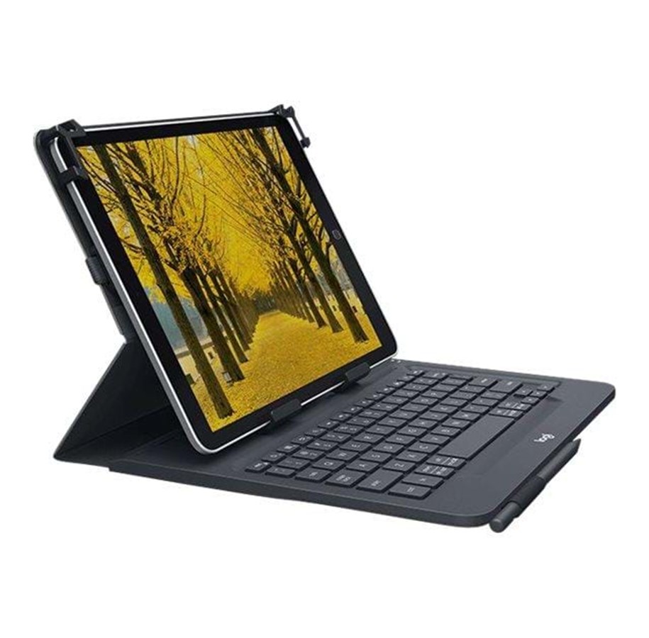 Tastaturen - Logitech Universal - tastatur og folio-kasse - German QWERTZ - Tastatur & Folio-Set - Schwarz - 920-008337