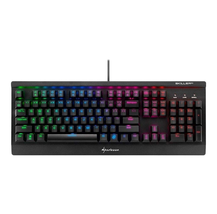 Tastaturen - Sharkoon Skiller MECH SGK3 - tastatur - Tysk - Tastaturen - Schwarz - 4044951019700