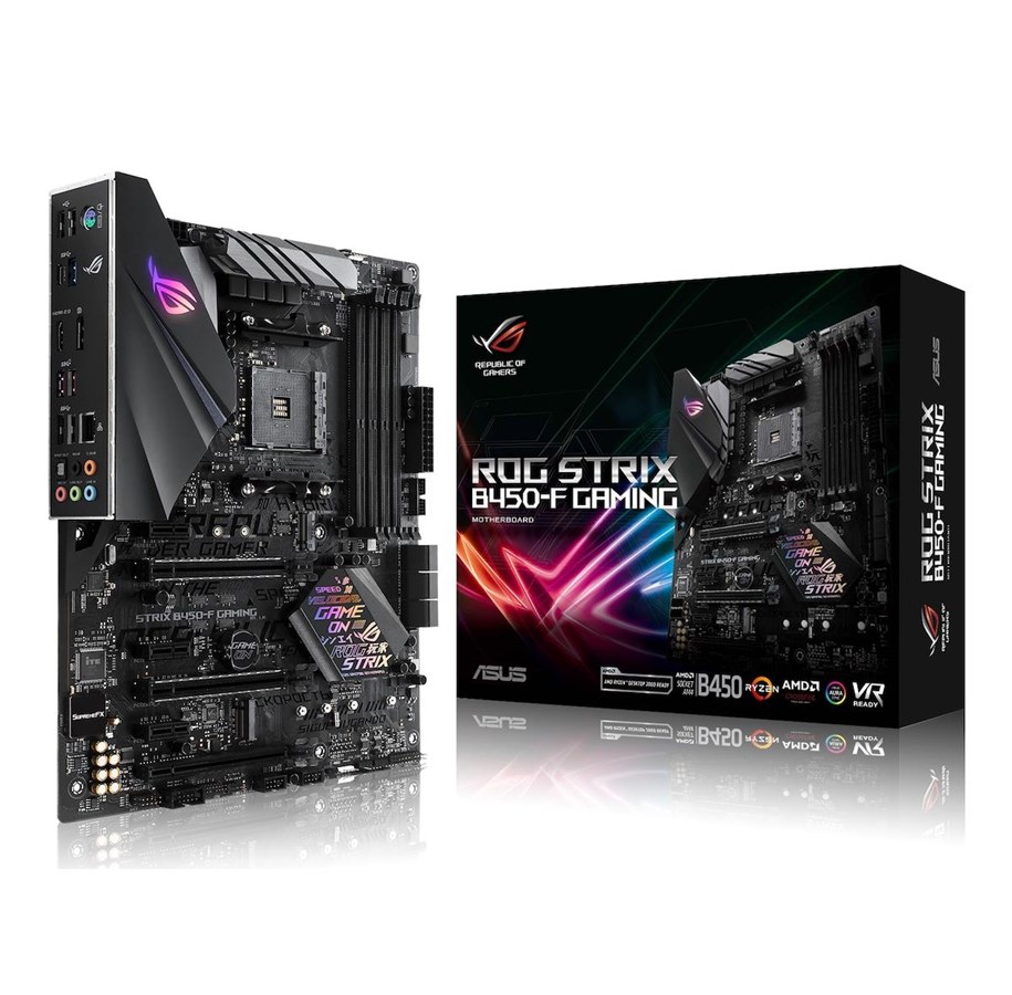 Mainboard - ASUS ROG STRIX B450-F GAMING Mainboard - AMD B450 - AMD AM4 socket - DDR4 RAM - ATX - 90MB0YS0-M0EAY0