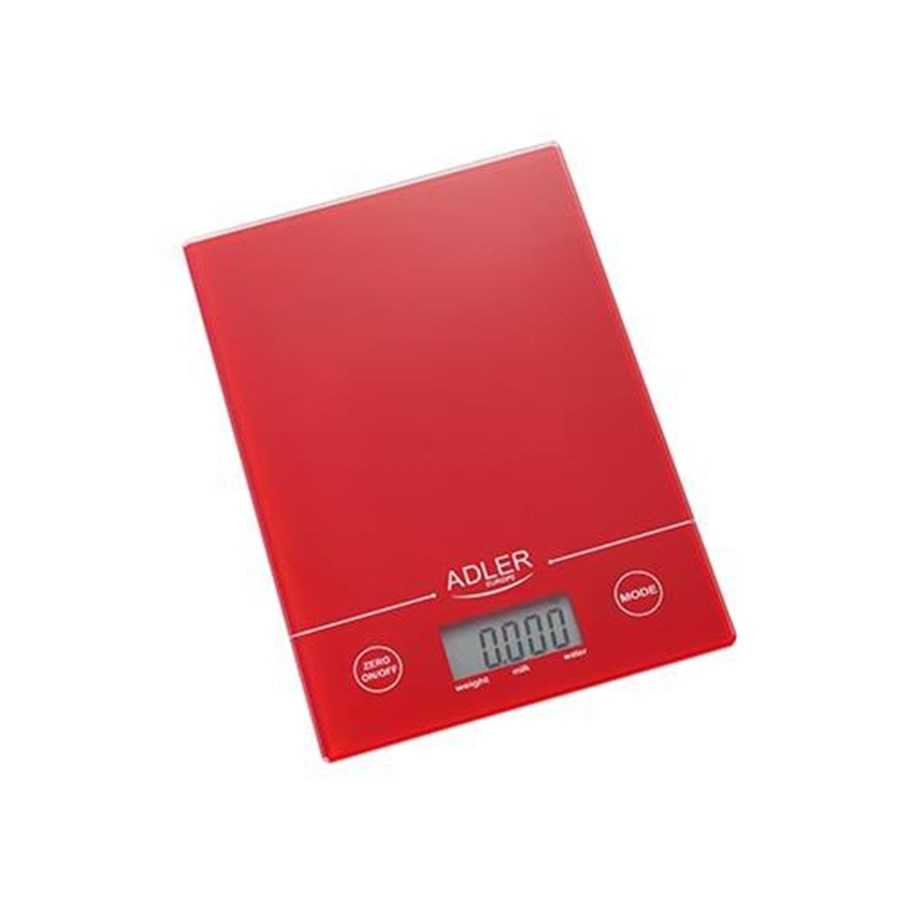 Küchenwaagen - Adler Küchenwaagen AD 3138 Red - ad 3138 red