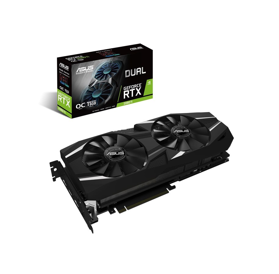Grafikkarte - ASUS GeForce RTX 2080 Ti DUAL OC - 11GB GDDR6 RAM - Grafikkarte - 90YV0C41-M0NM00