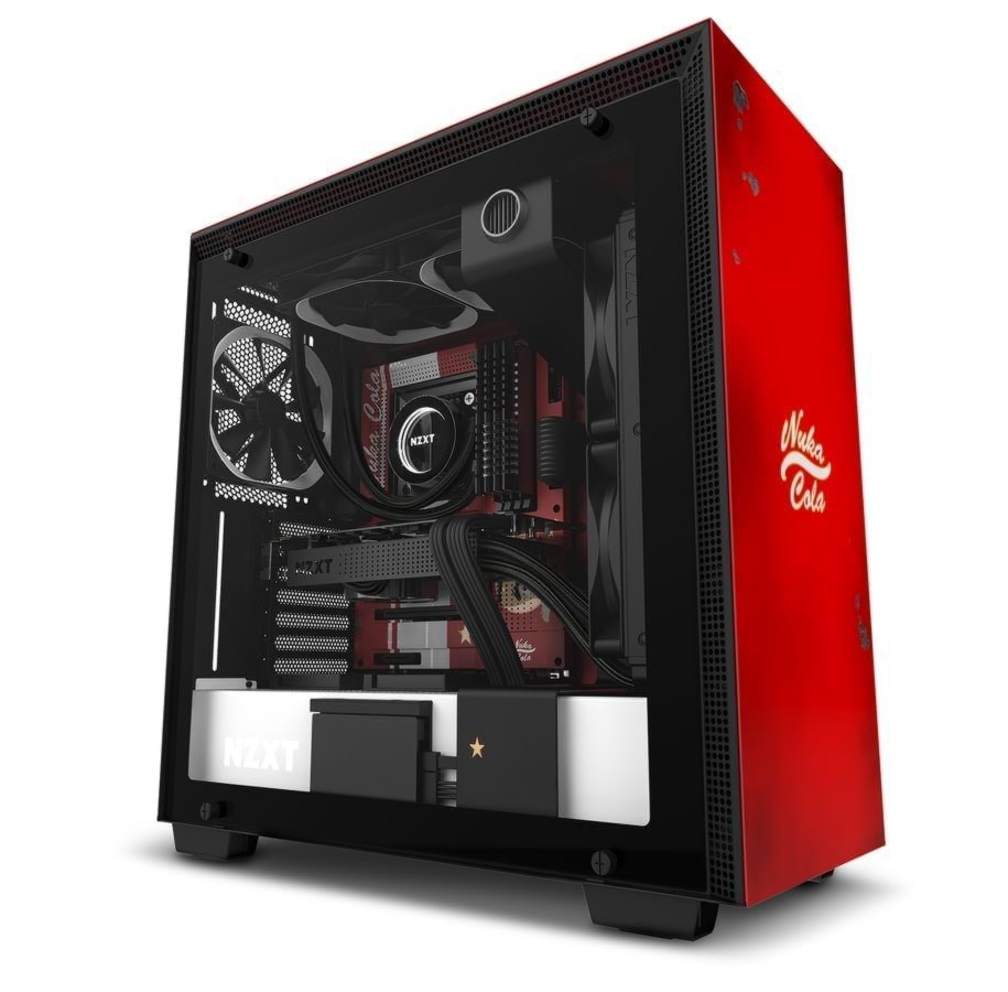Gehäuse - NZXT H700 Nuka-Cola - Gehäuse - Miditower - Weiß - CA-H700B-NC