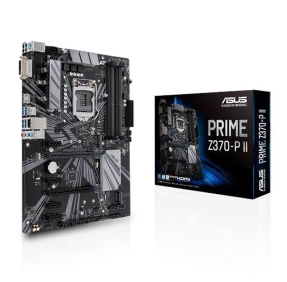 Mainboard - ASUS PRIME Z370-P II Mainboard - Intel Z370 - Intel LGA1151 socket - DDR4 RAM - ATX - 90MB0ZZ0-M0EAY0