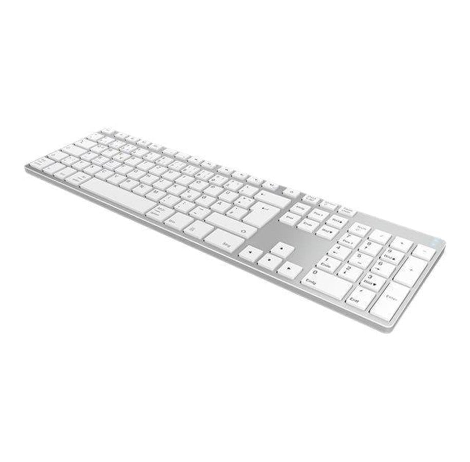 Tastaturen - KeySonic KSK-8022BT - Tastatur - Deutsch - Silber - 60395