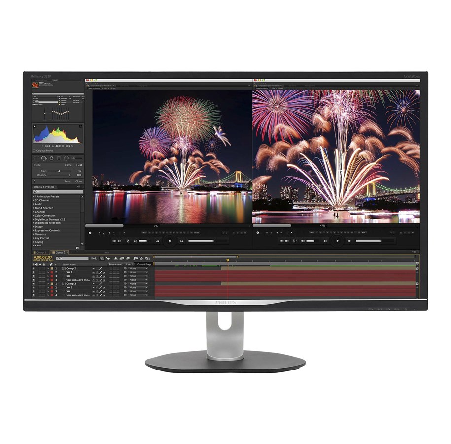 Bildschirm - 32" Philips Brilliance P-line 328P6VUBREB 4K UHD USB Hub LAN Speakers - 328P6VUBREB/00
