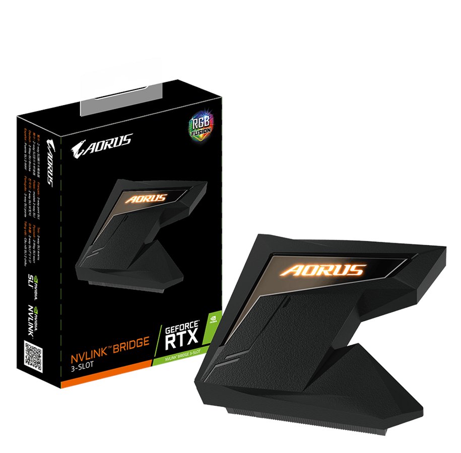Stationär - Desktop - GIGABYTE AORUS RTX NVLINK RGB (3-slot) *DEMO* - GC-A2WAYNVLINK RGB