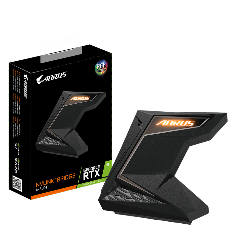 Stationär - Desktop - GIGABYTE AORUS RTX NVLINK RGB (4-slot) - GC-A2WAYNVLINKL RGB
