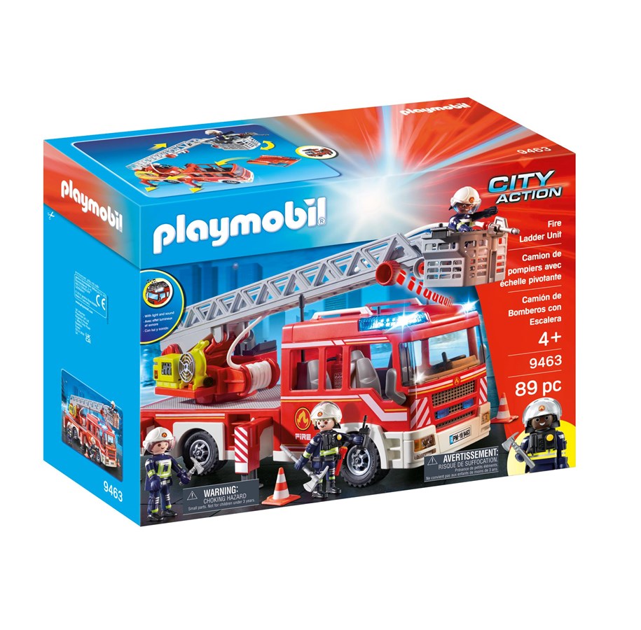 Playmobil - Playmobil City Action - Feuerwehr-Leiterfahrzeug - 9463