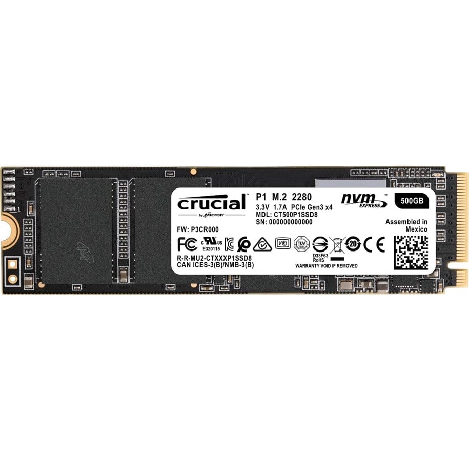 SSD - Crucial P1 3D NAND NVMe - 1TB - CT1000P1SSD8