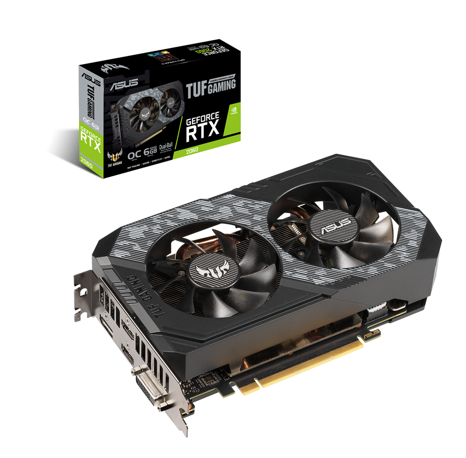 Grafikkarte - ASUS GeForce RTX 2060 OC - 6GB GDDR6 RAM - Grafikkarte - 90YV0CJ1-M0NA00