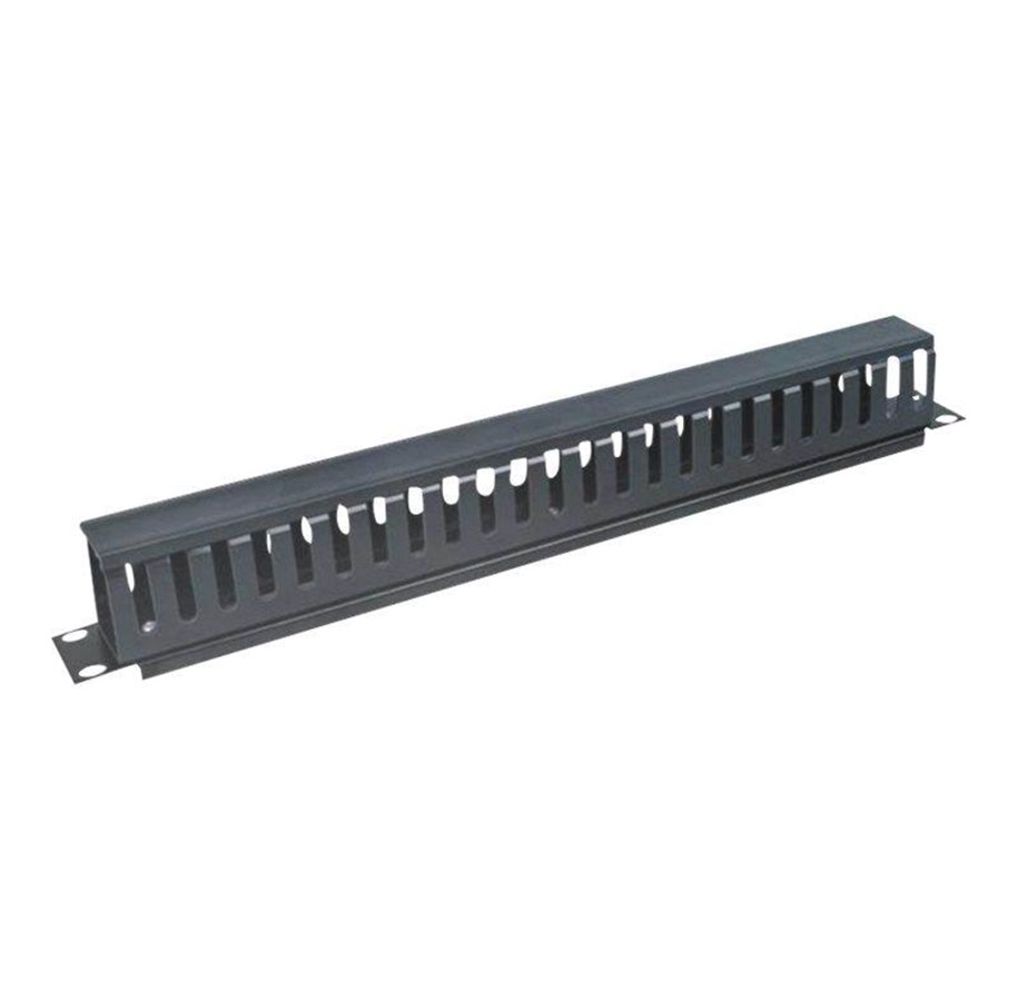 Kabelkanal / Kabelschlauch - LogiLink - 19'' Covered Cable Organizer 1U black - ORCC01B