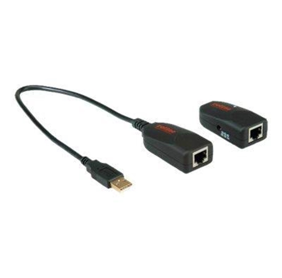 Repeater & Transceiver - Roline USB 2.0 Extender over RJ-45 - 12.04.1100