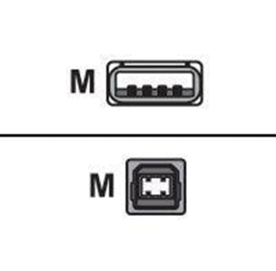 USB Kabel - Roline USB2.0 Cable. A-B. M/M. 1.8m - 11.02.8818
