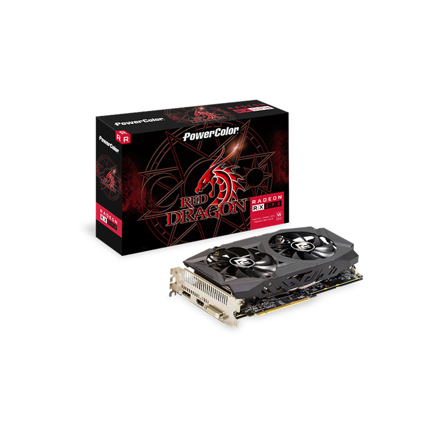Grafikkarte - PowerColor Radeon RX 590 Red Dragon - 8GB GDDR5 RAM - Grafikkarte - AXRX 590 8GBD5-DHD
