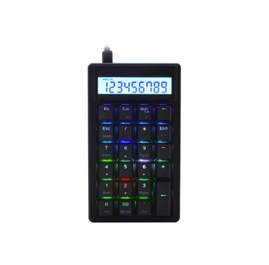 Tastaturen - Ducky Pocket Numpad/Calc Cherry MX Red RGB - Numpad - Schwarz - DKPO1623ST-RUSPDAAT1