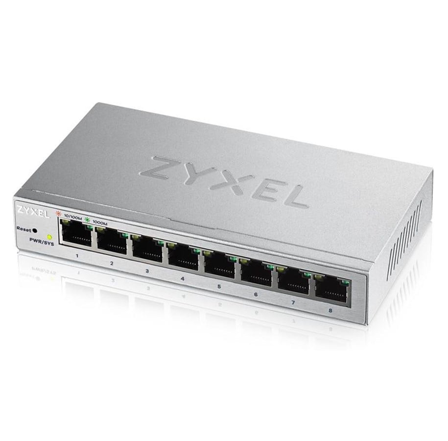 Switches - ZyXEL GS1200-8 8-Port Web Managed Gigabit Switch - GS1200-8-EU0101F