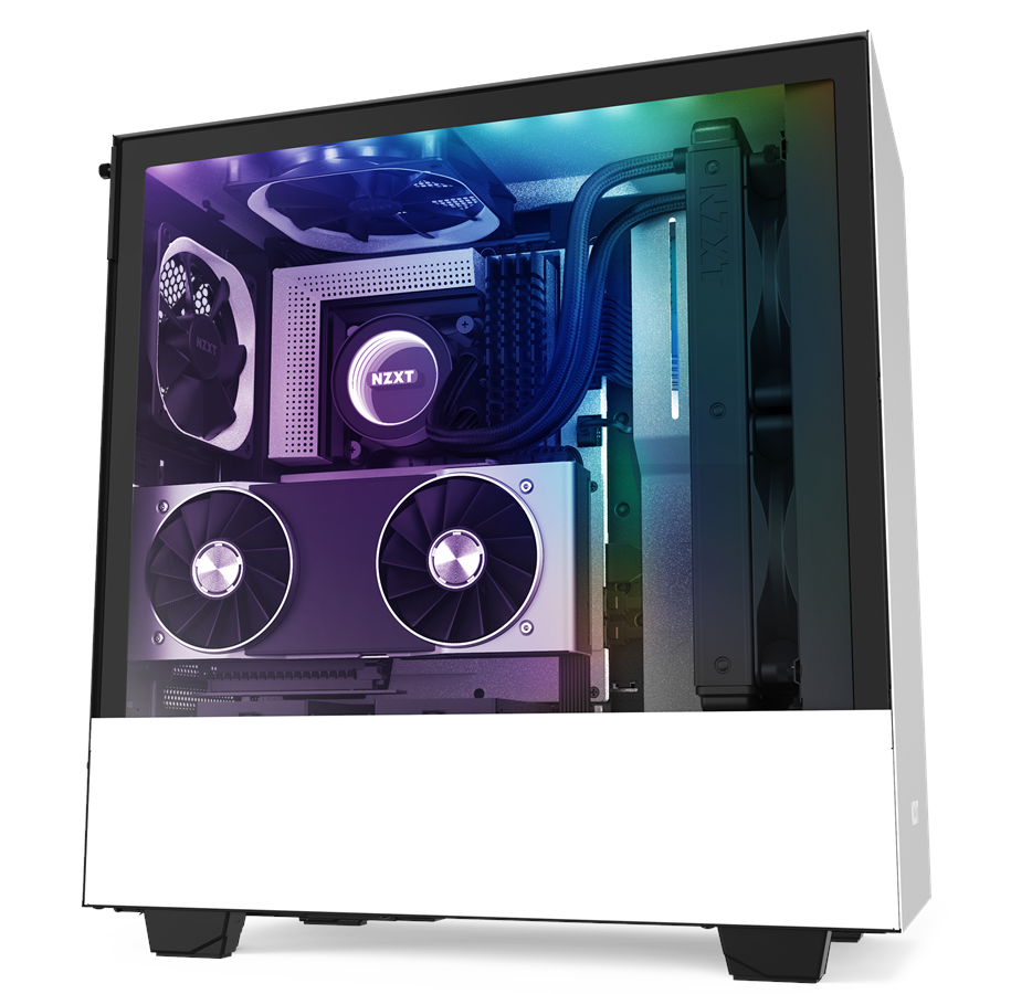 Gehäuse - NZXT H510i Matte White - Gehäuse - Miditower - Weiß - CA-H510i-W1